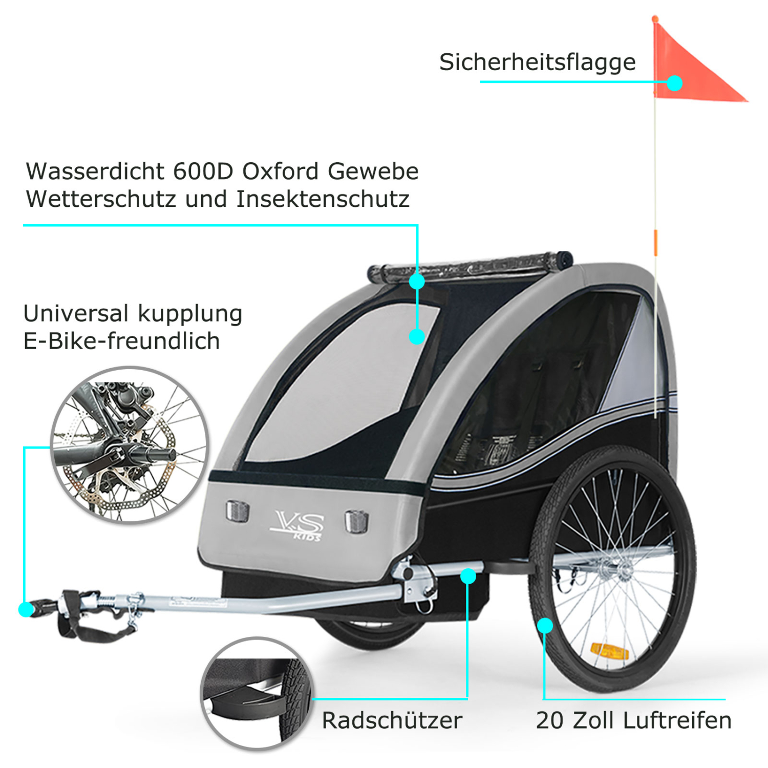 Fongers Cargo 3 Plus 468 Wh Zwart/Bruin